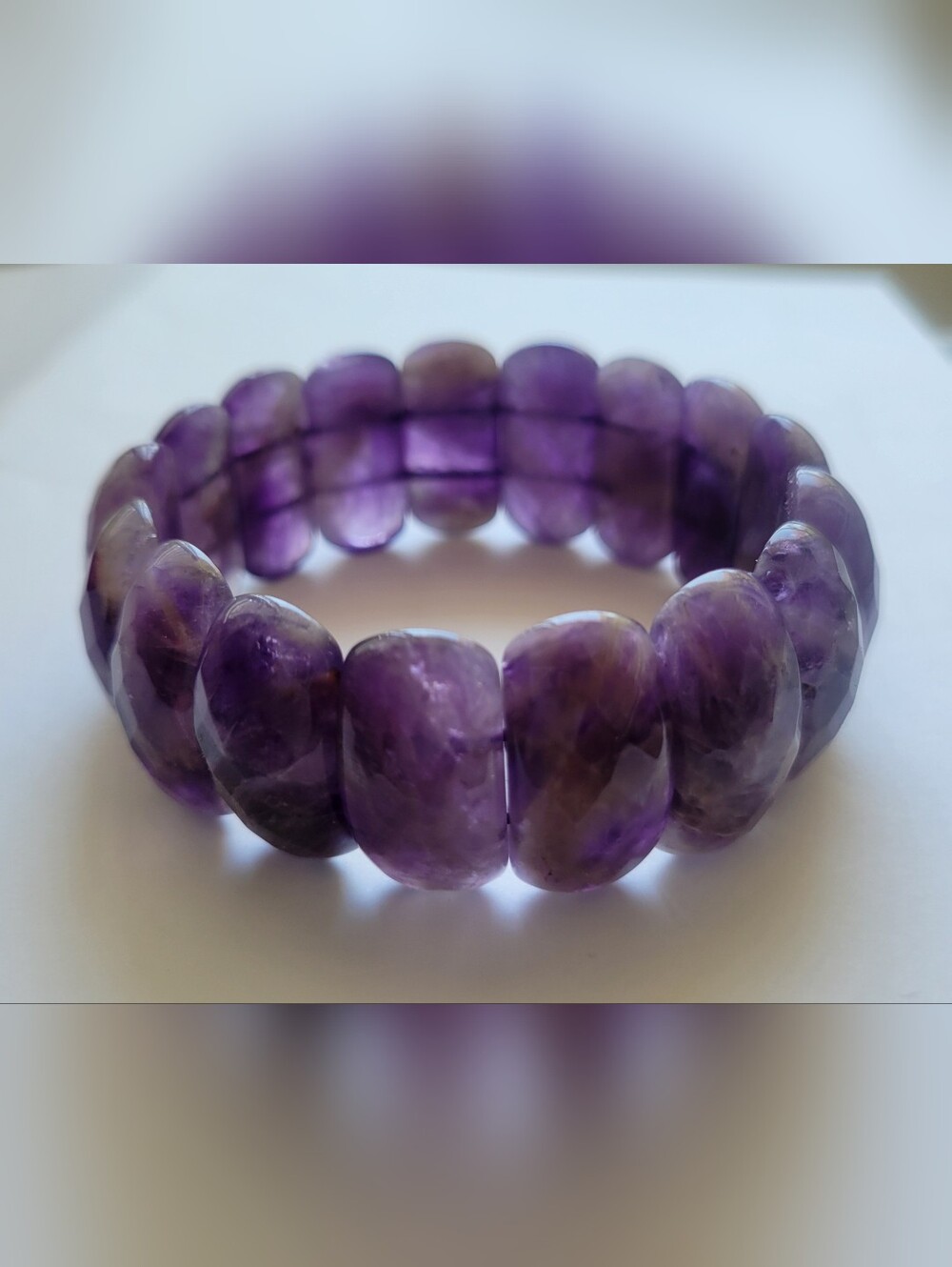 Kinsley Armelle Astoria Collection Amethyst (Purple) Stone Bracelet "New" W/Bag